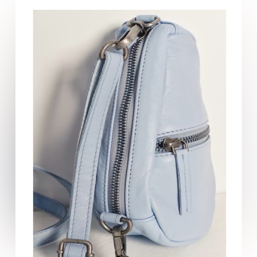 Bundle Free People Mini Coffee Date Leather Crossbody - Picture 4 of 6